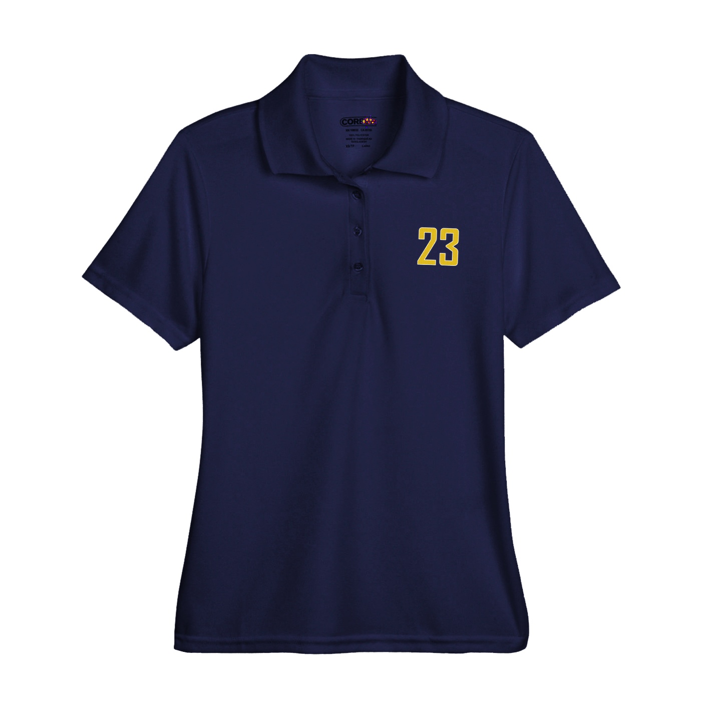 Womens Performance Polo — Front Shirsy in Navy