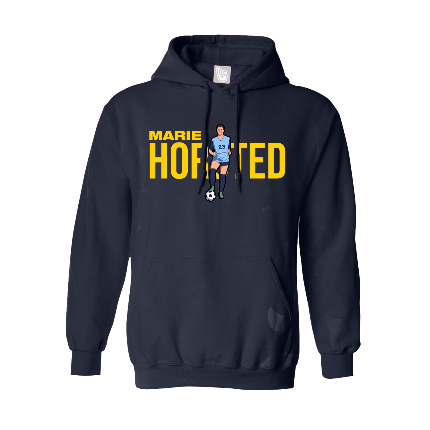 Youth Hoodie — Player Name in Navy