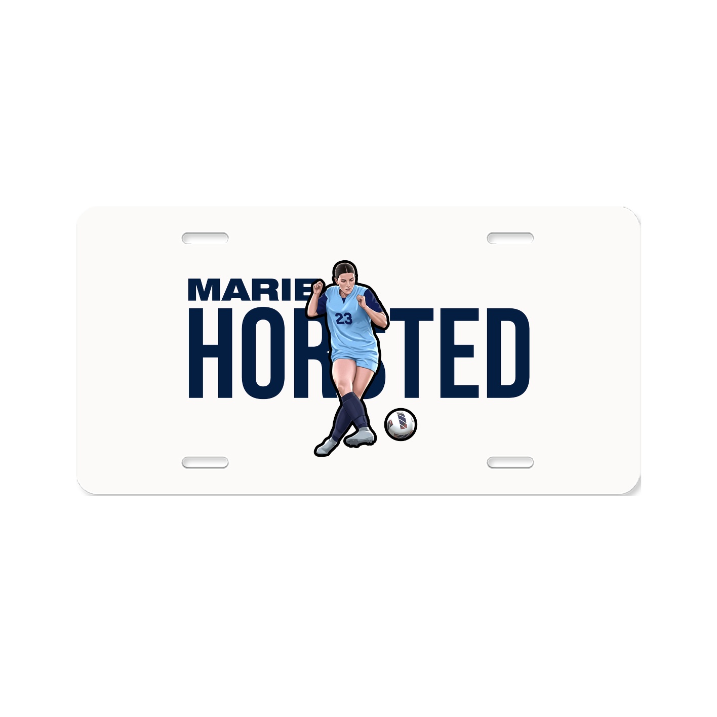 License Plate — Player Name in Classic