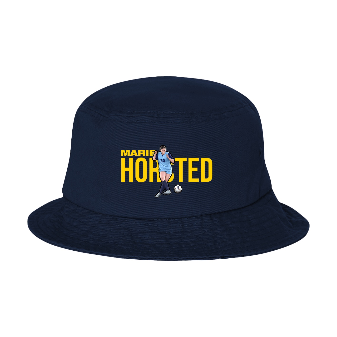 Bucket Cap — Player Name in Navy