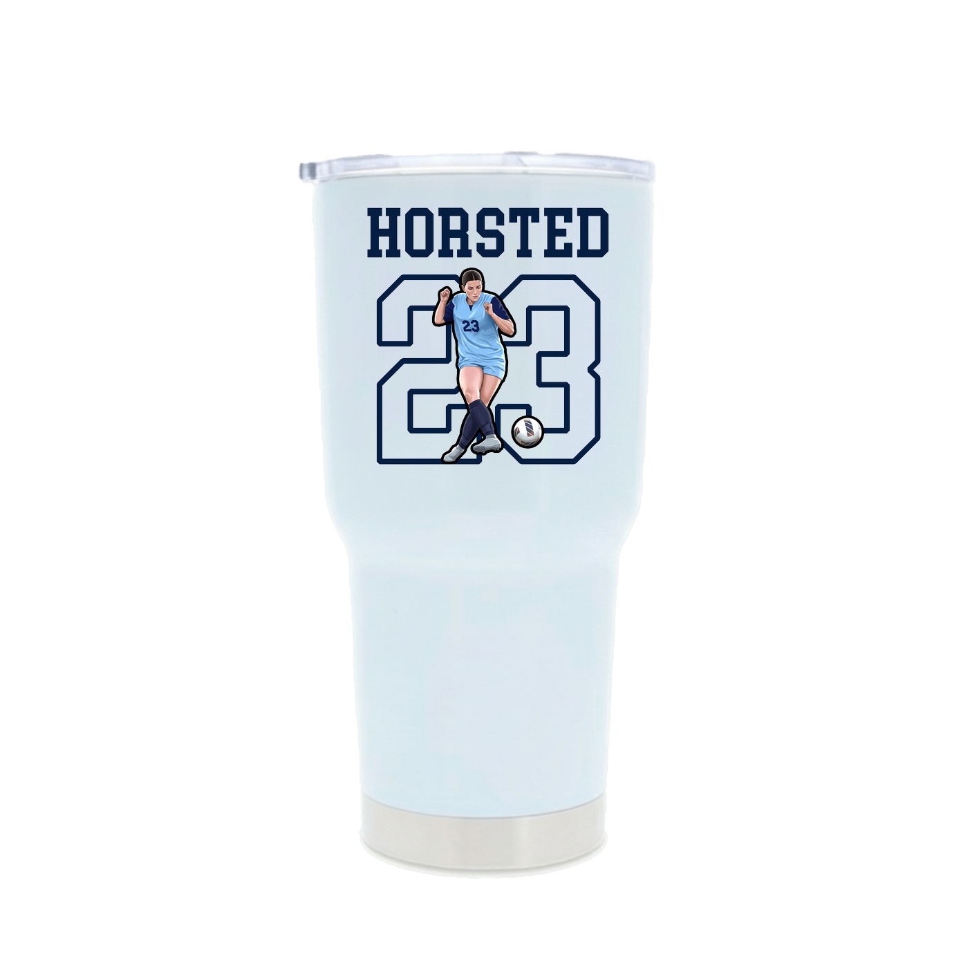 30oz Stainless Steel Tumbler — Shirsey in White
