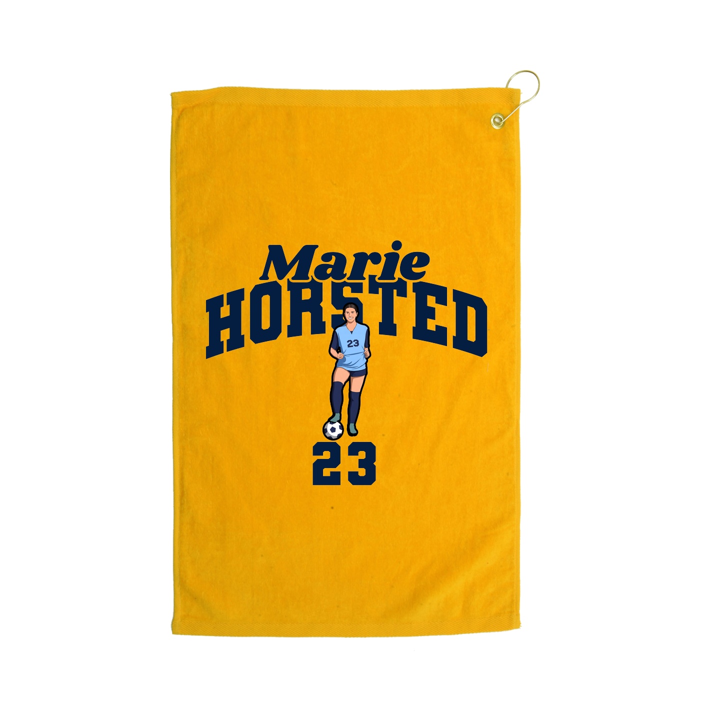 Golf Towel — Signature Arch in Gold