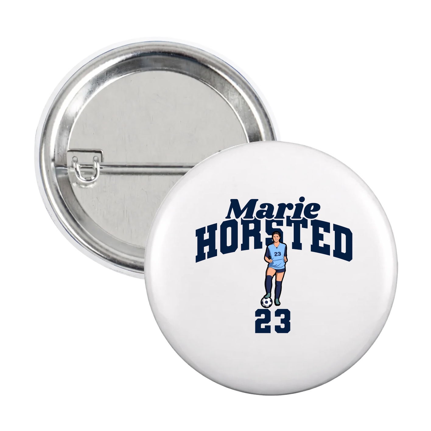 Game Day Button — Signature Arch in White