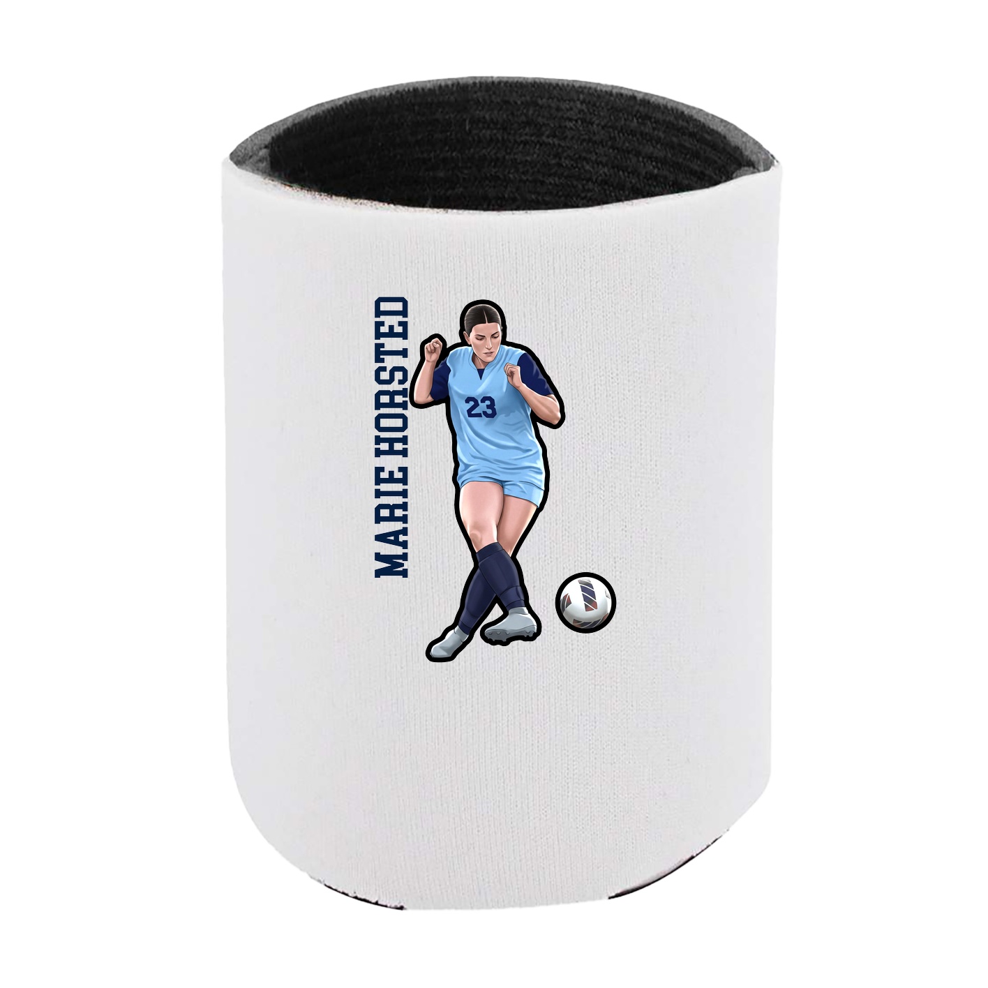 Can Holder — Name Vertical in White