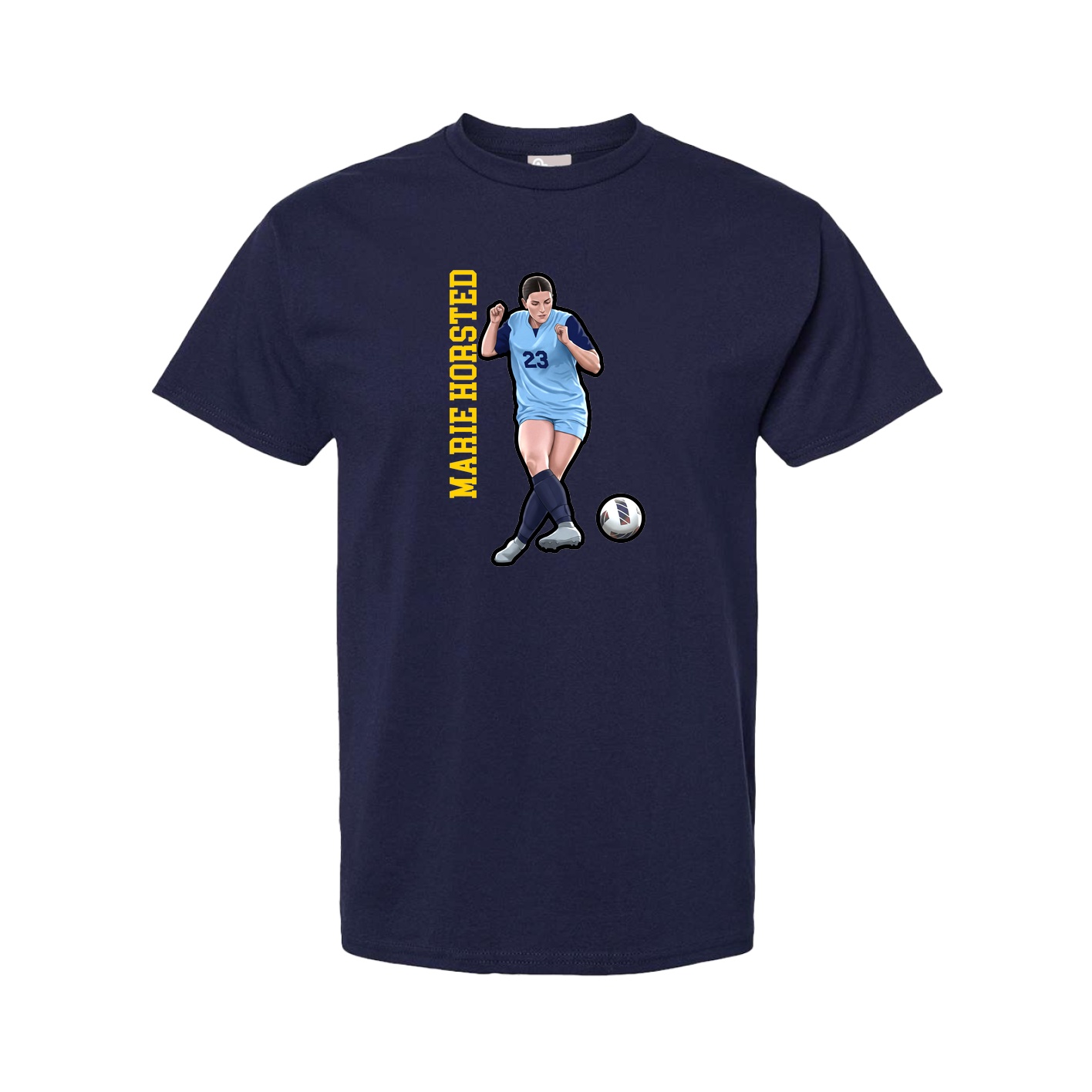 Youth Tee — Name Vertical in Navy