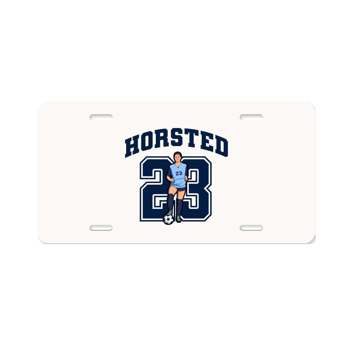 License Plate — Number in Classic