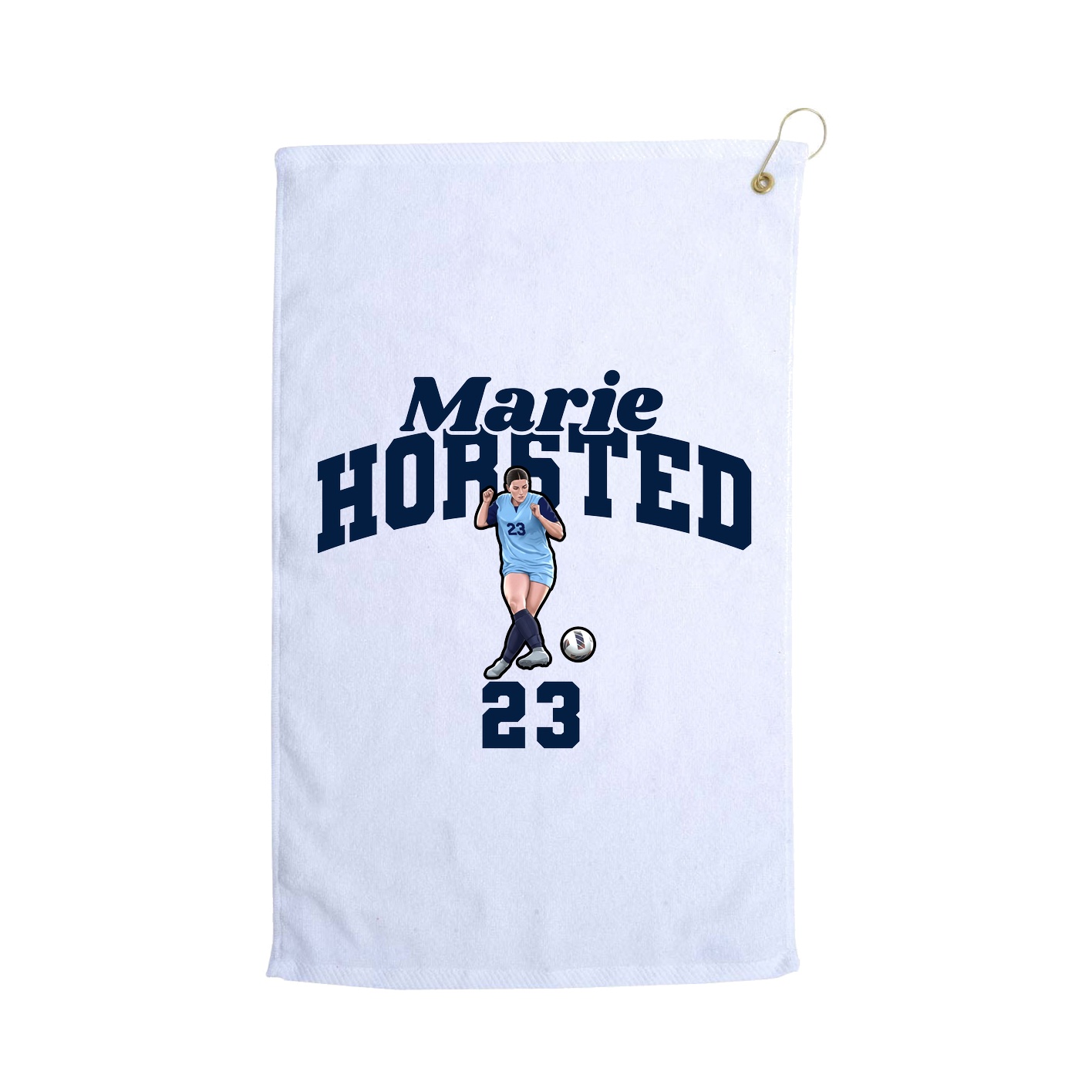 Golf Towel — Signature Arch in White
