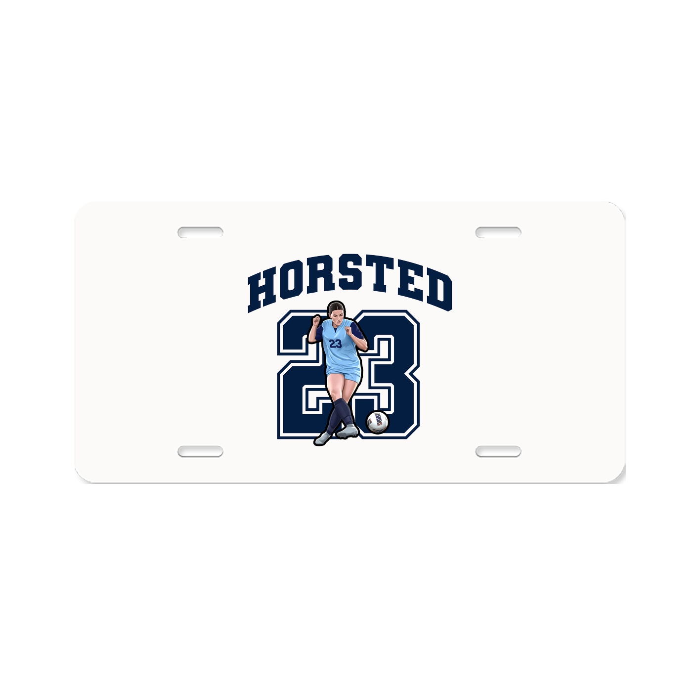License Plate — Number in Classic