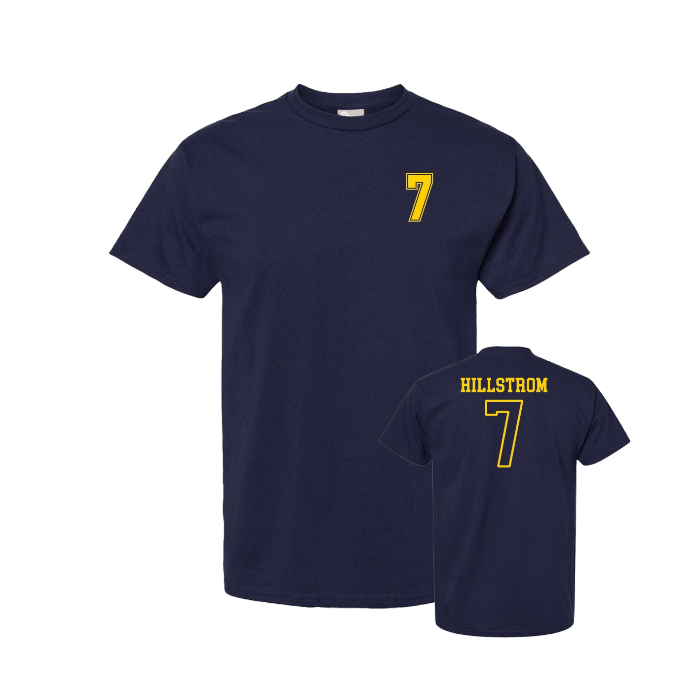 Tee — Chest Back in Navy