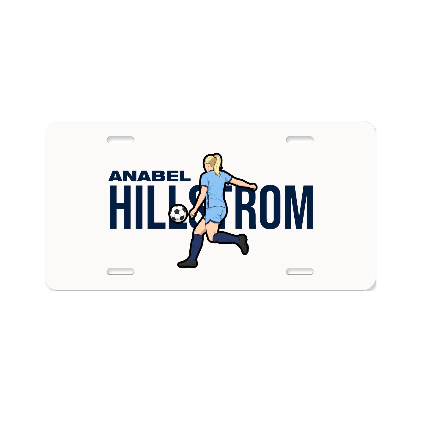 License Plate — Player Name in Classic