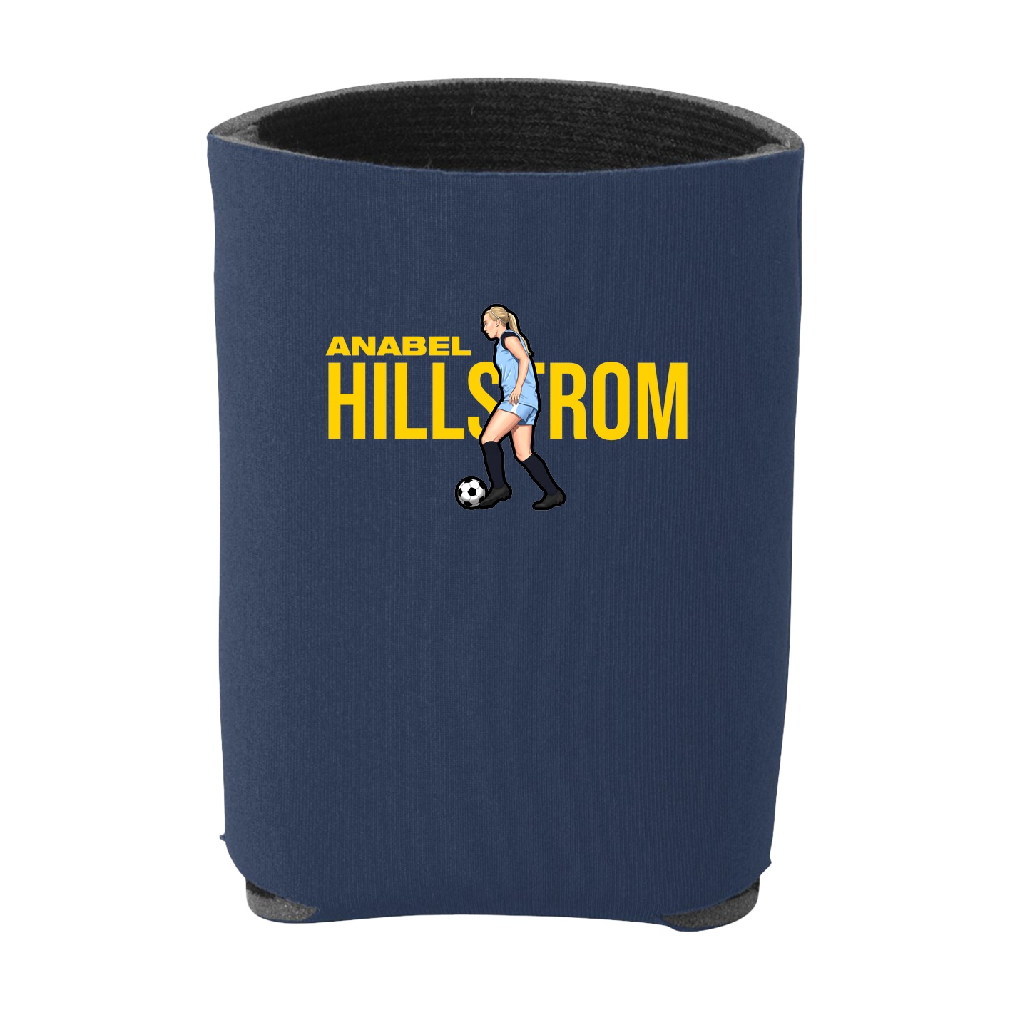 Can Holder — Player Name in Navy
