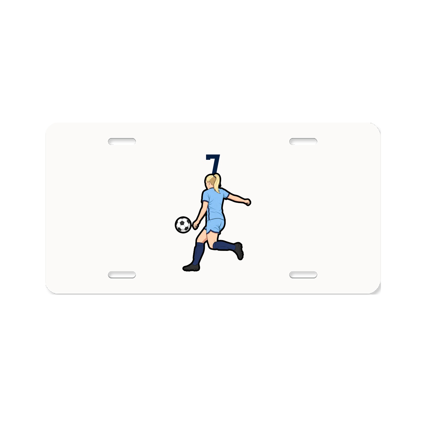 License Plate — Number Top in Classic