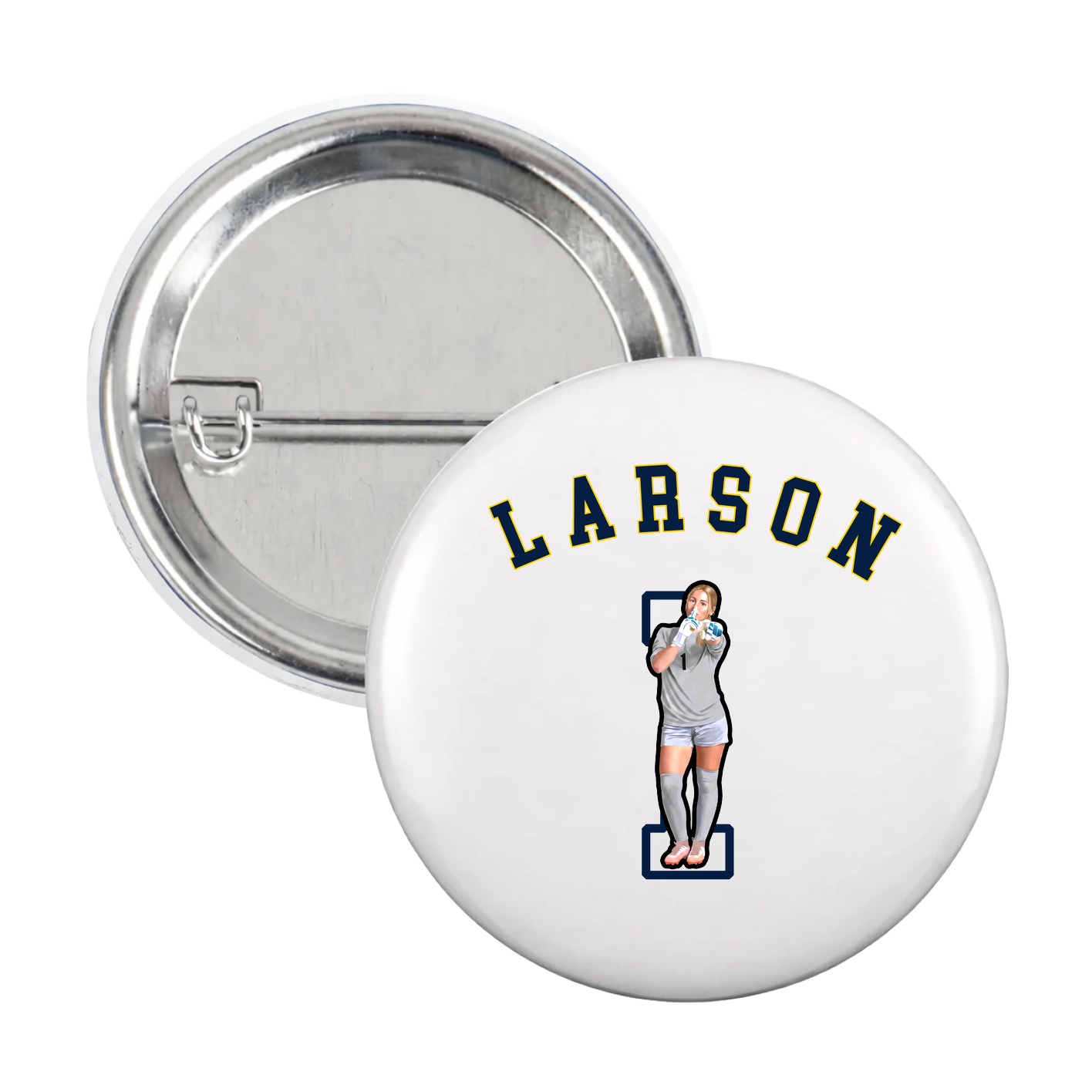 Game Day Button — Shirsey Arch in White