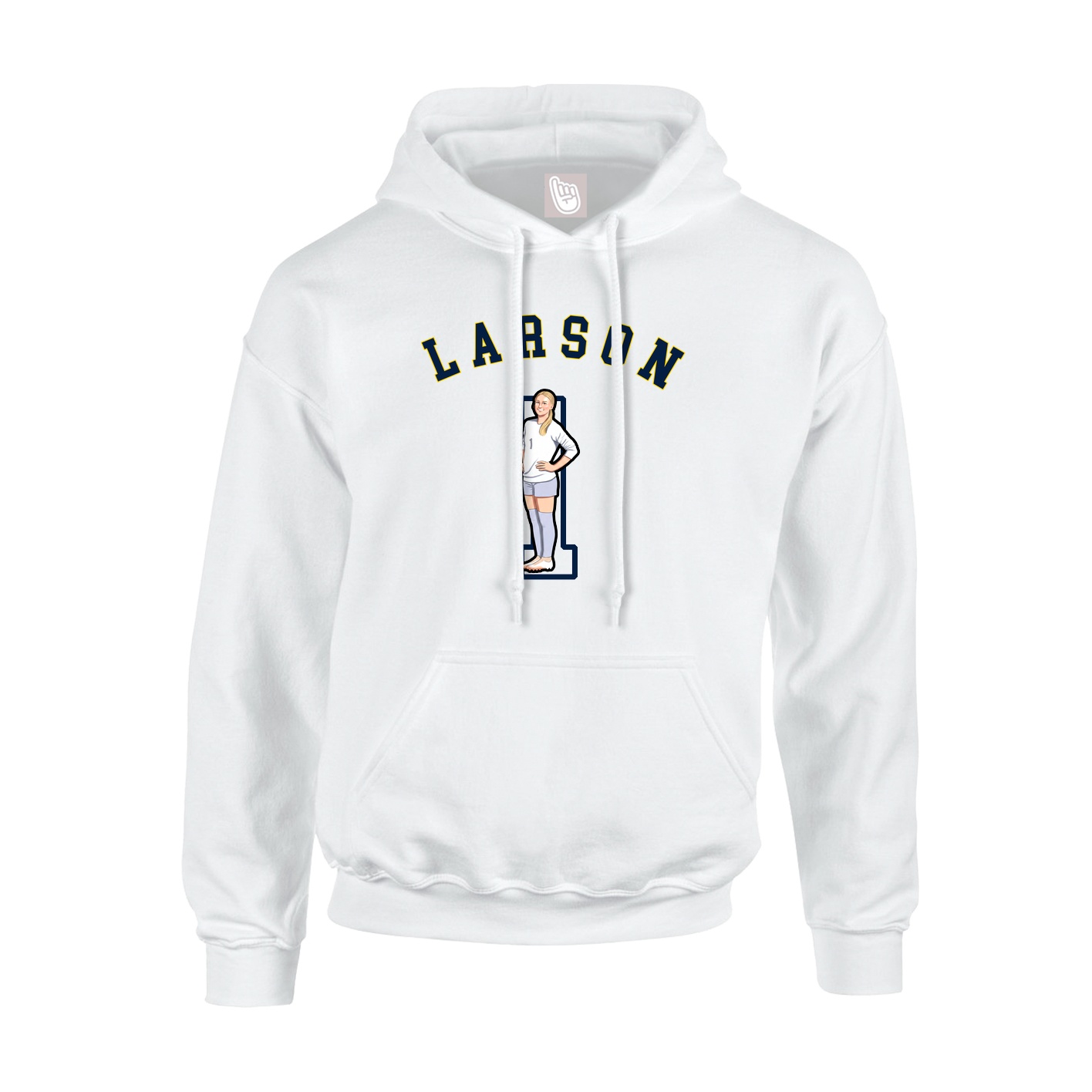 Youth Hoodie — Shirsey Arch in White