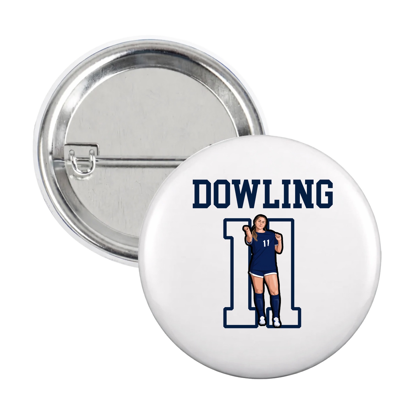 Game Day Button — Shirsey in White