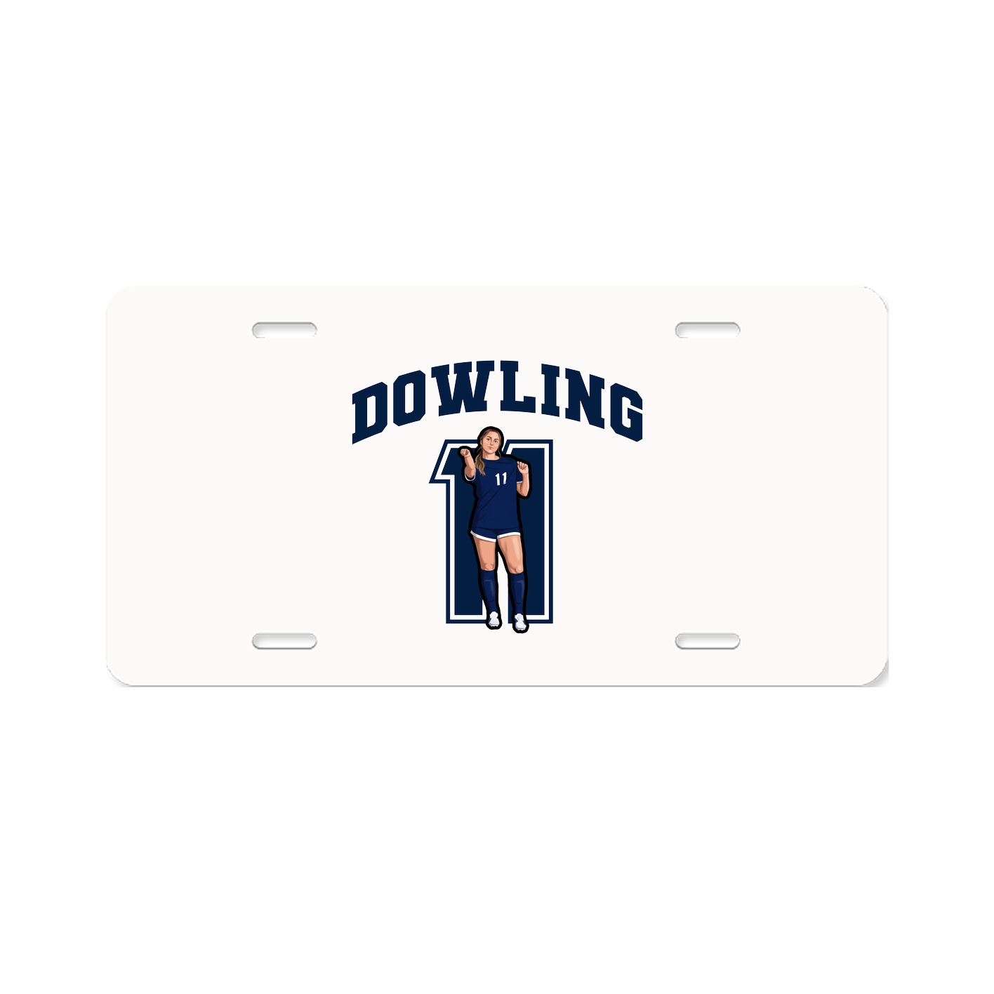 License Plate — Number in Classic
