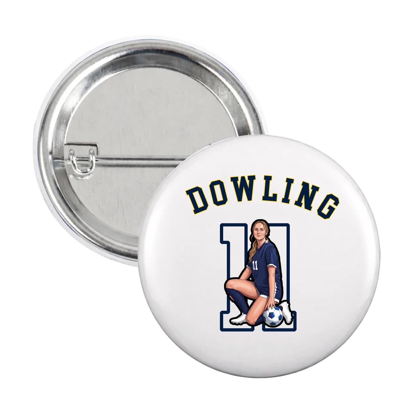 Game Day Button — Shirsey Arch in White