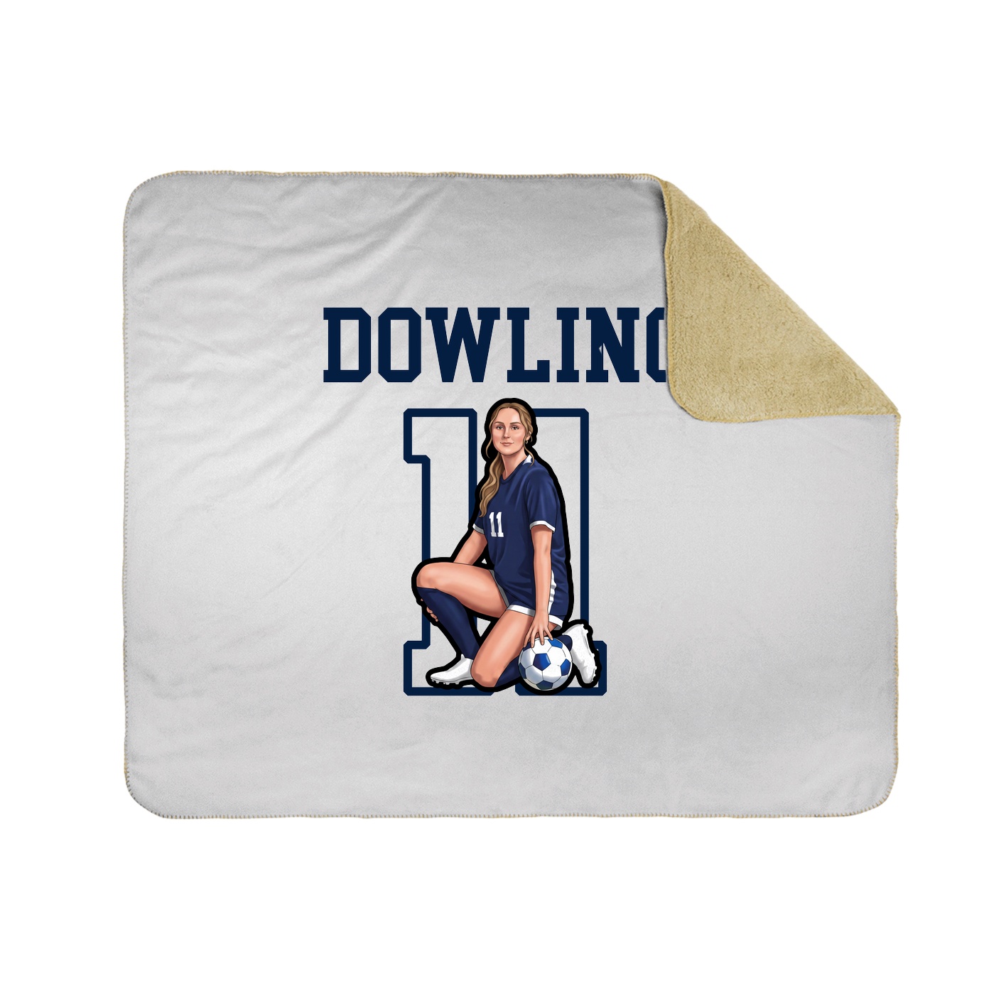 Throw Blanket — Shirsey in White