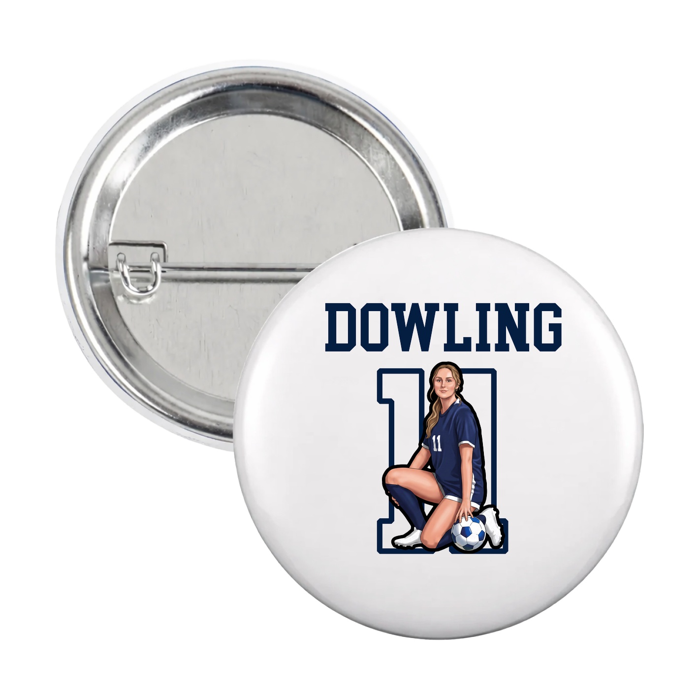 Game Day Button — Shirsey in White