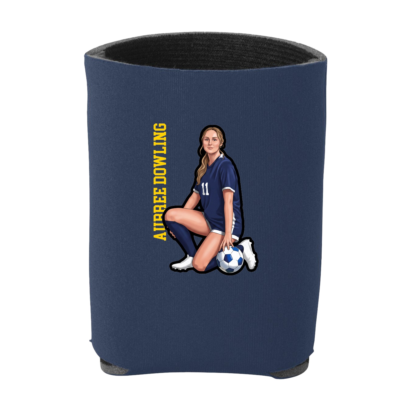 Can Holder — Name Vertical in Navy