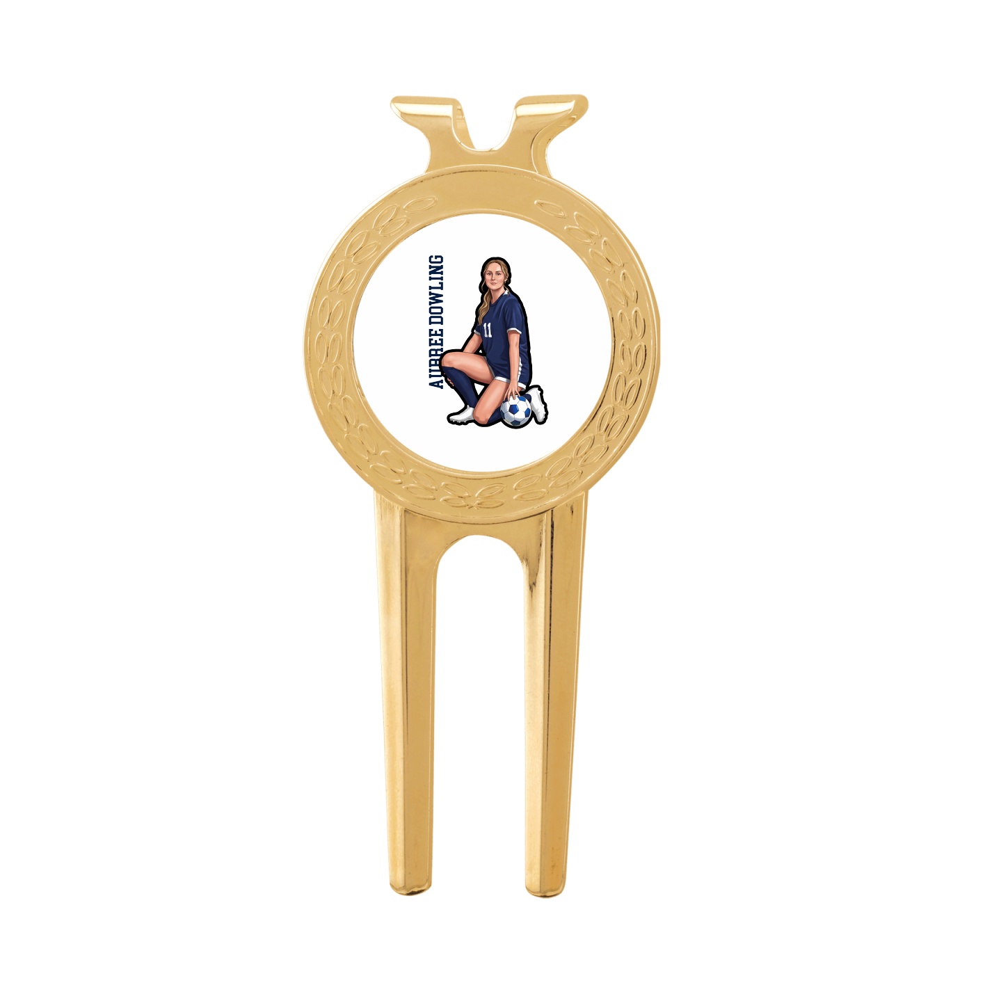 Divot Tool with Ball Marker — Name Vertical in Classic