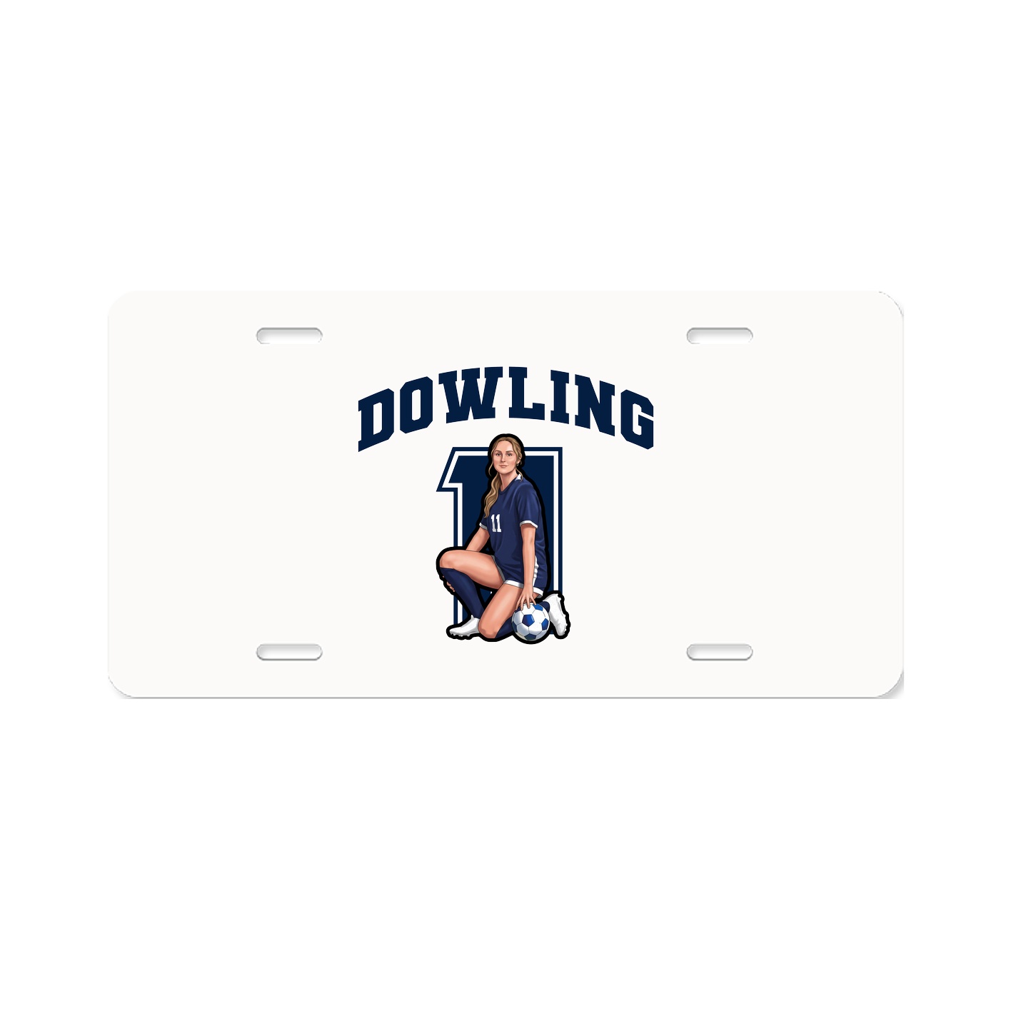 License Plate — Number in Classic