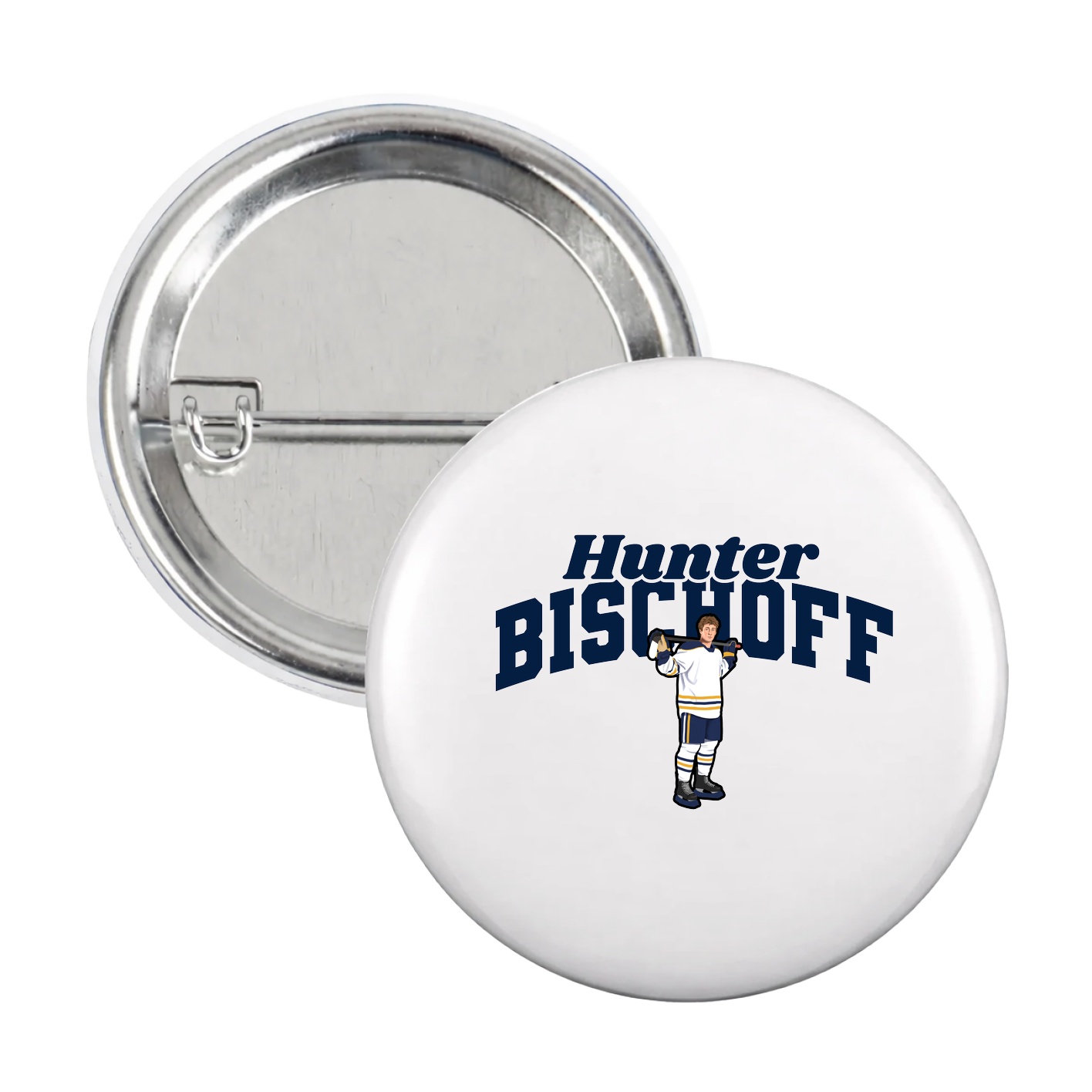 Game Day Button — Signature Arch in White