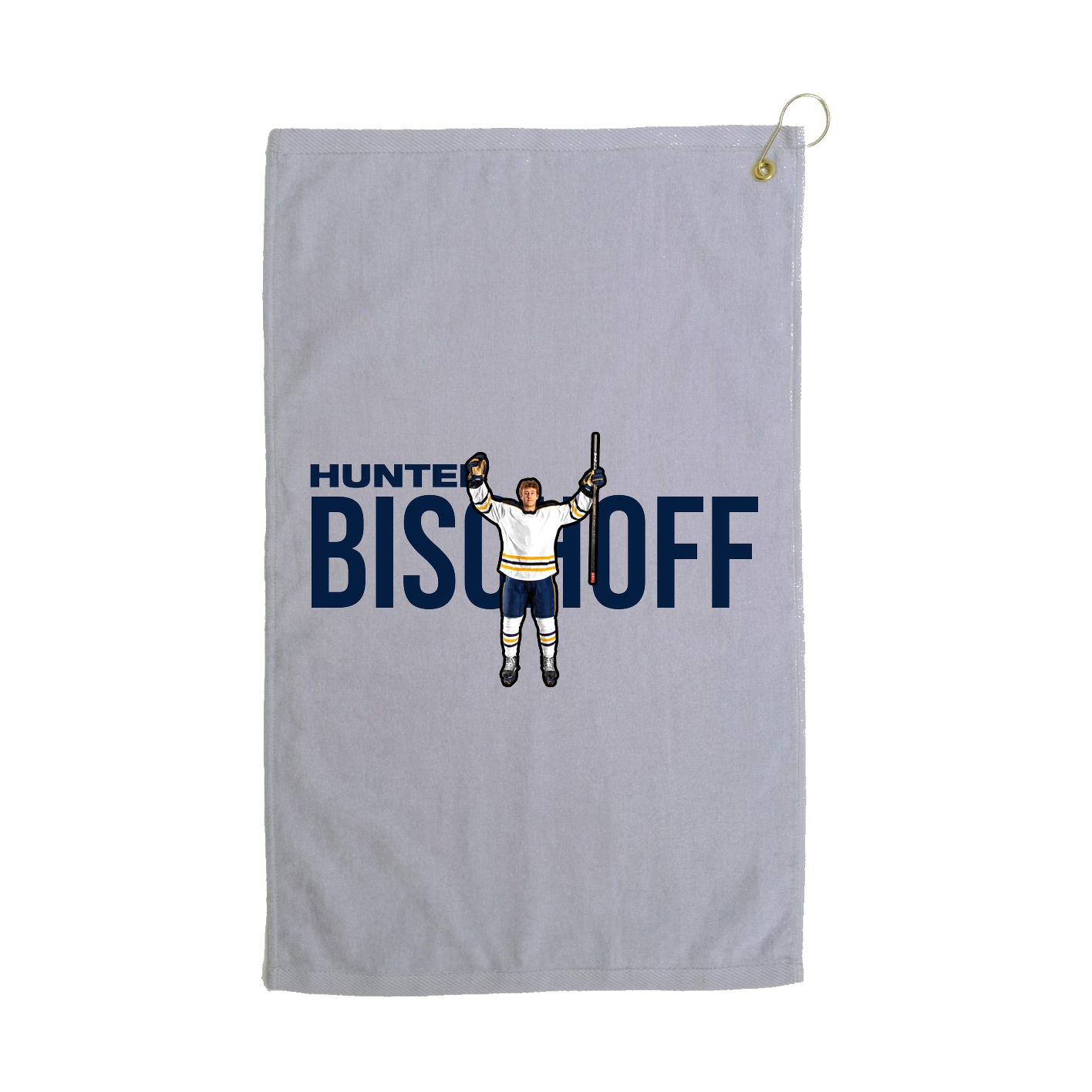 Golf Towel — Player Name in Grey
