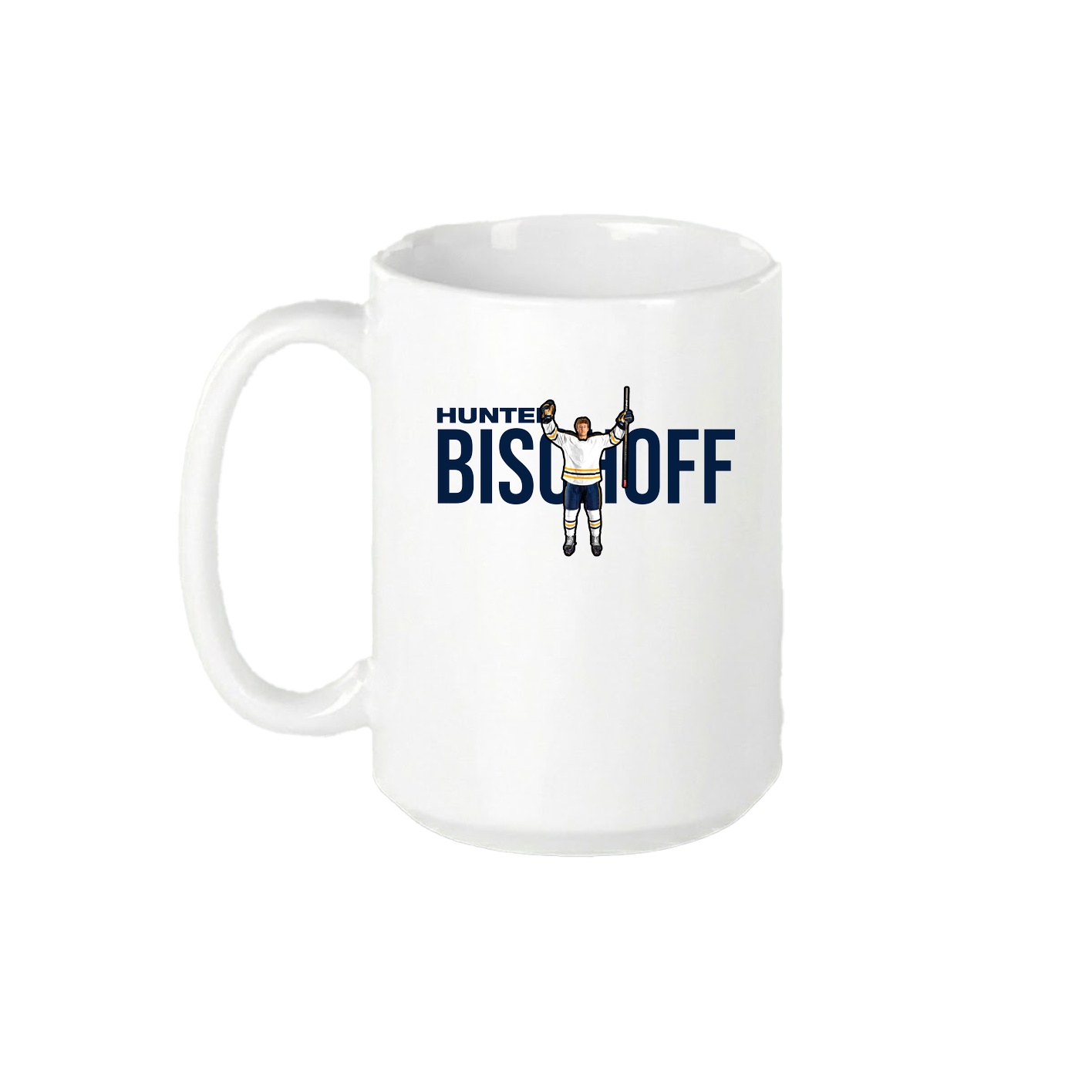 15oz Coffee Mug — Player Name in White