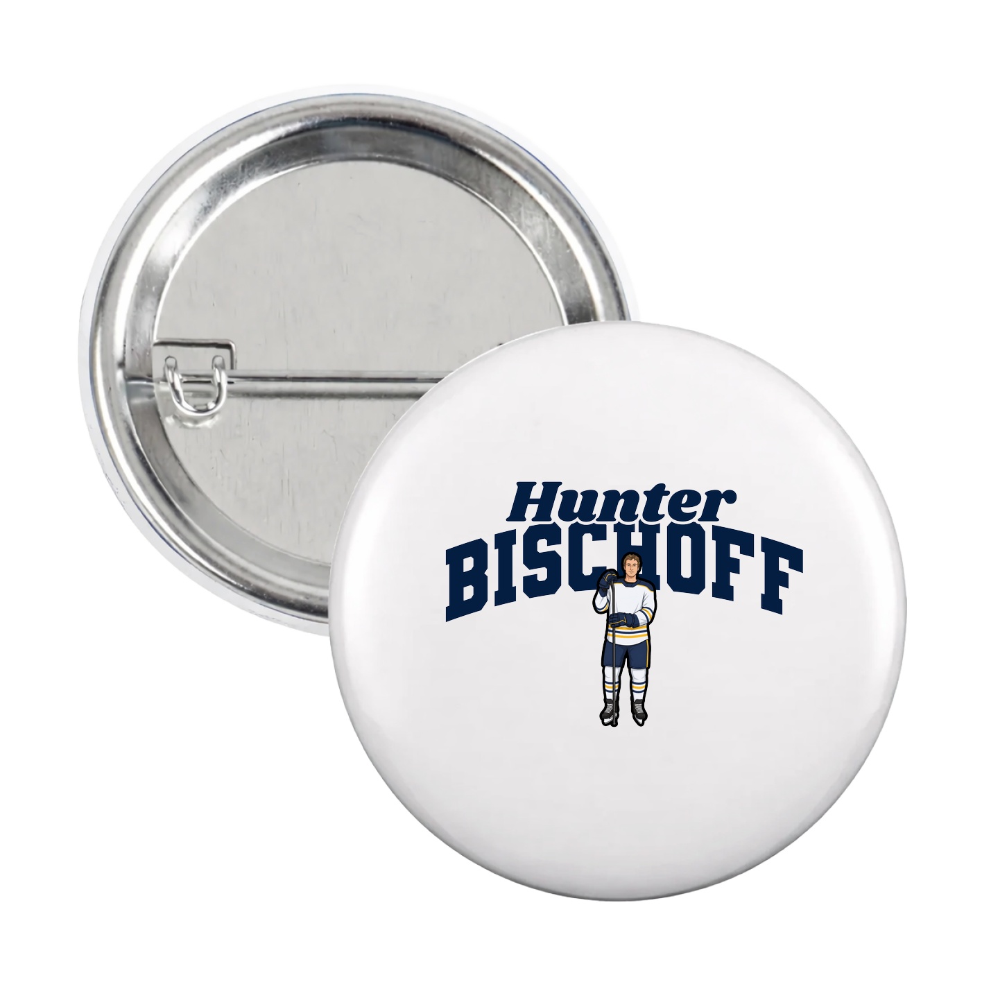 Game Day Button — Signature Arch in White