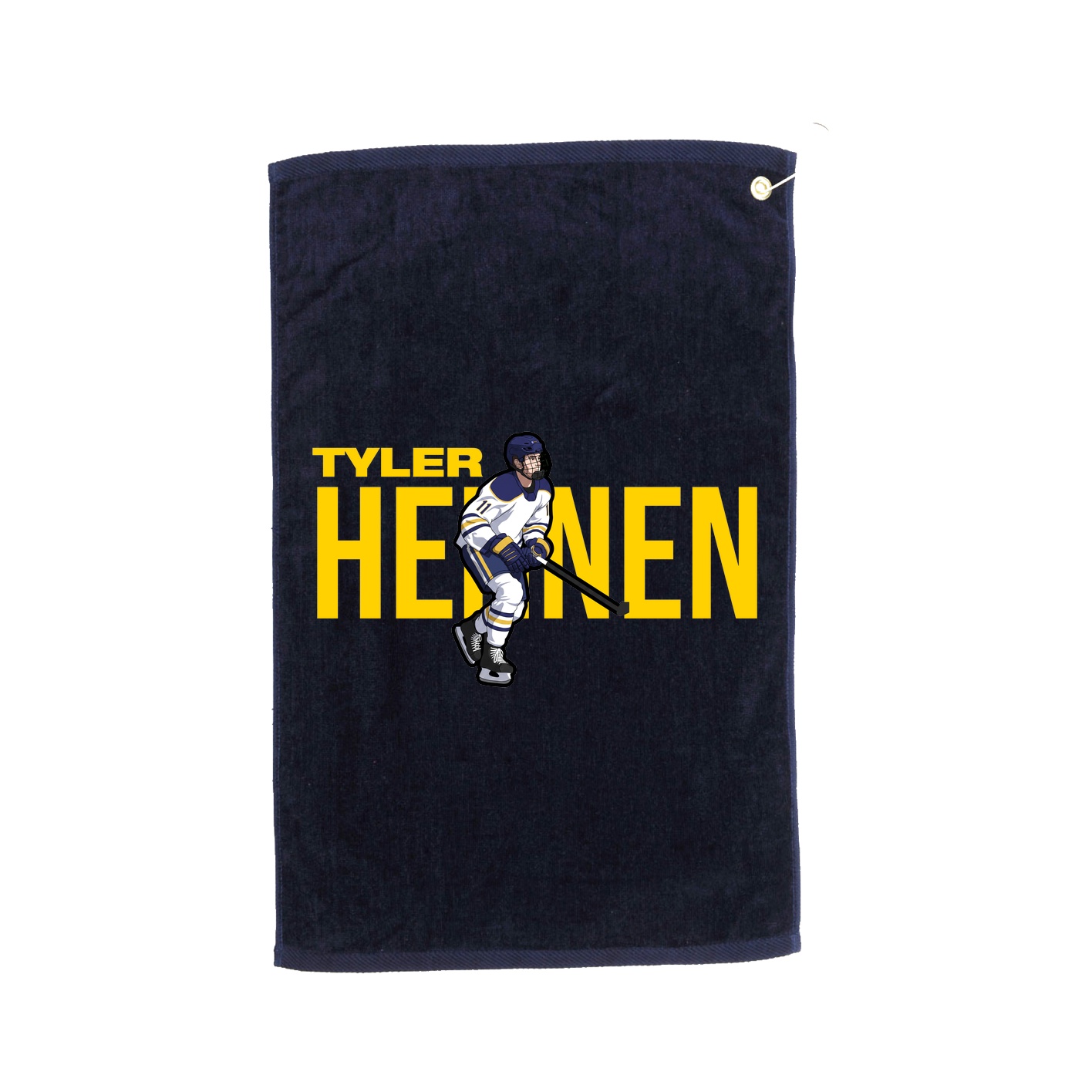 Golf Towel — Player Name in Navy
