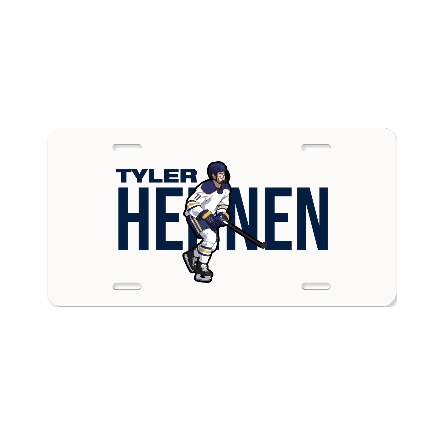 License Plate — Player Name in Classic