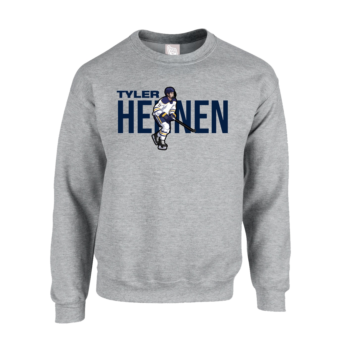 Fleece Crew — Player Name in Grey