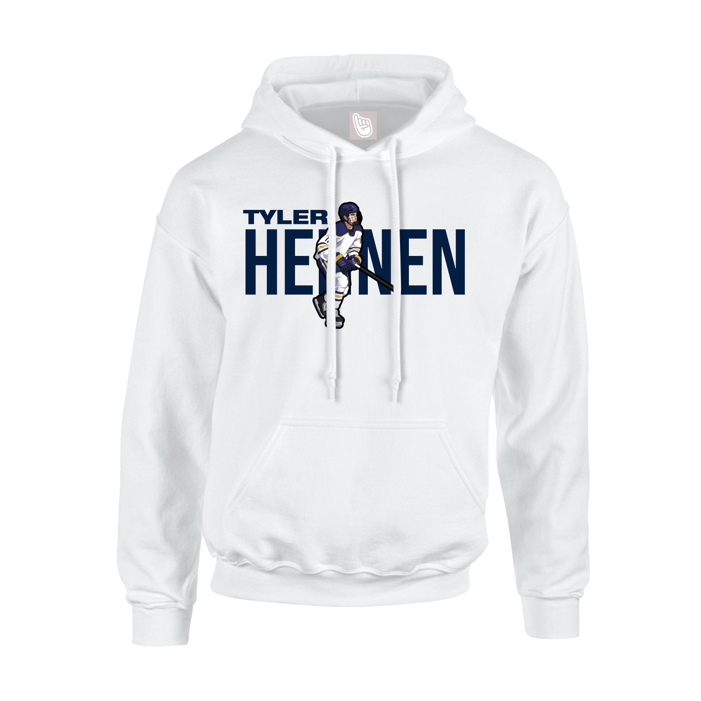 Youth Hoodie — Player Name in White