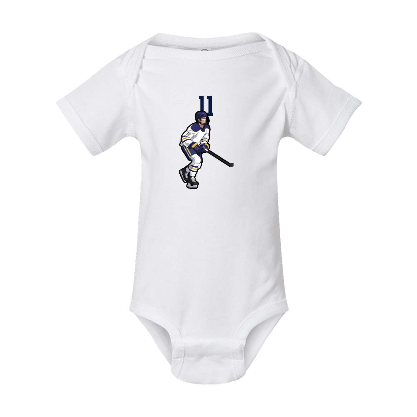 Baby Onesie — Number Top in White