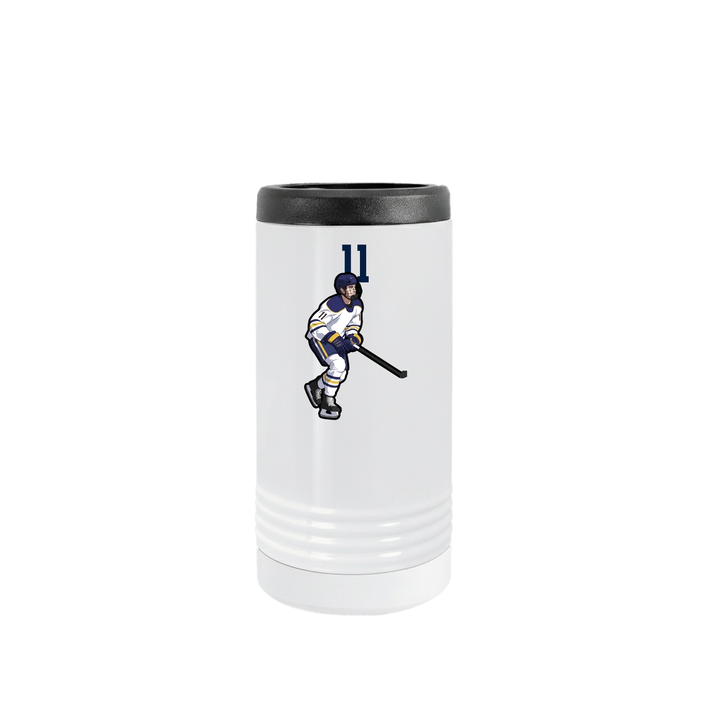 Slim Beverage Holder — Number Top in White
