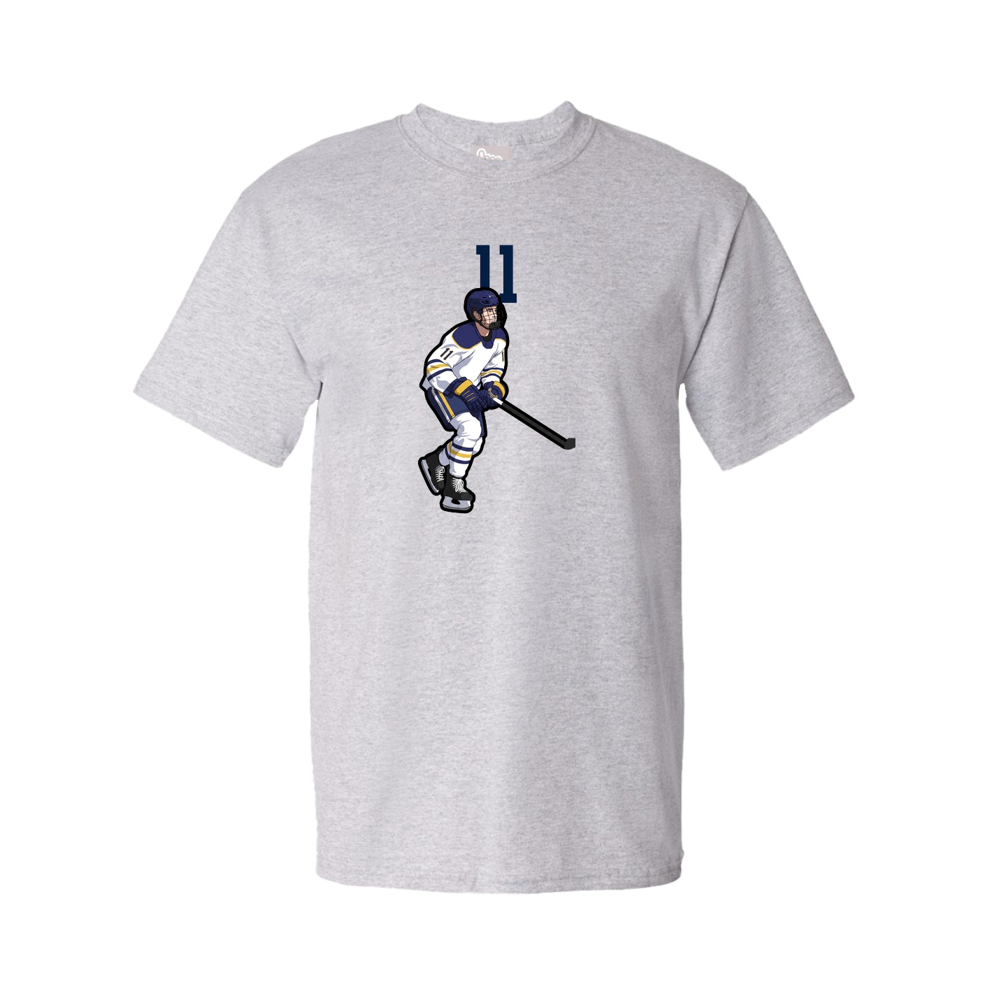 Youth Tee — Number Top in Grey