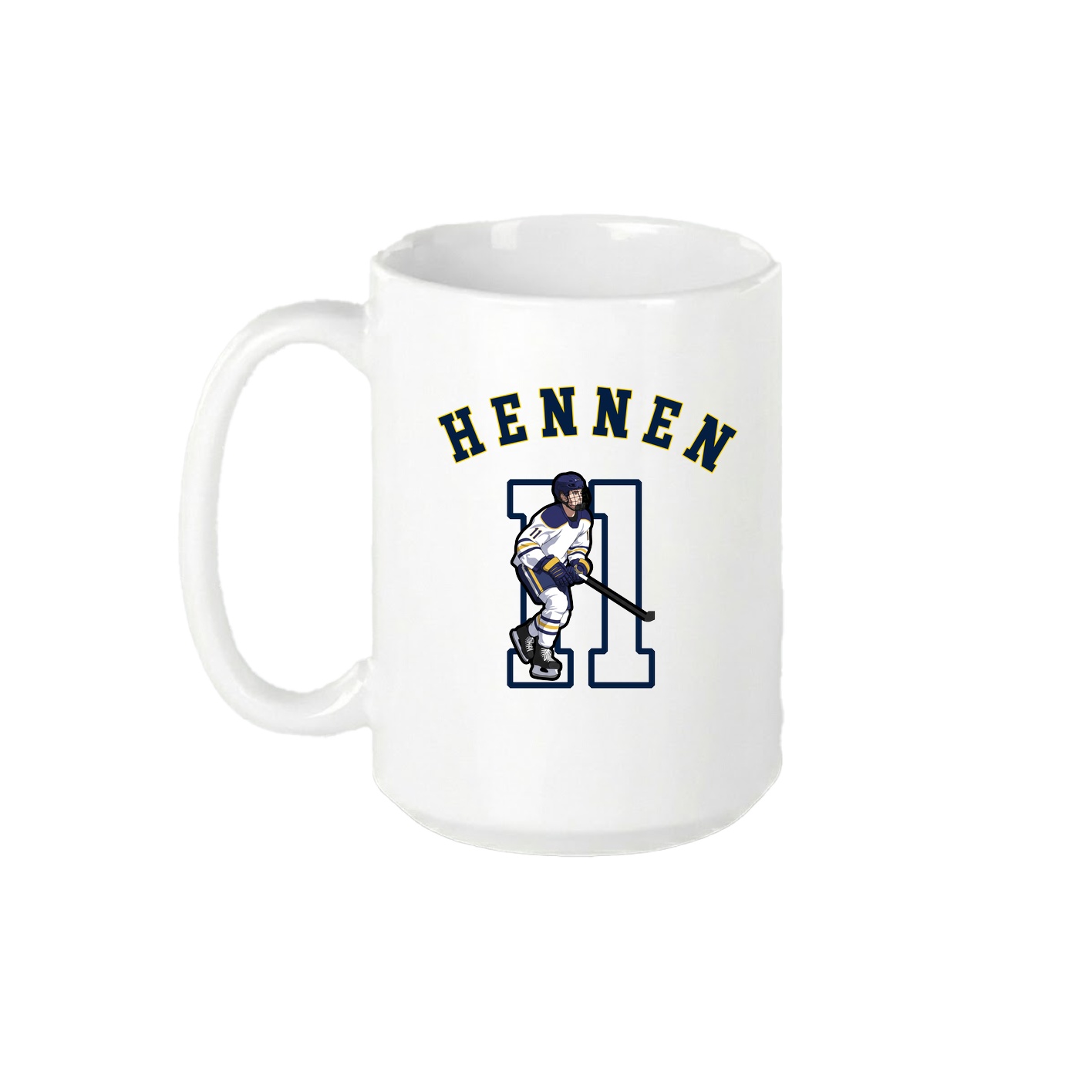 15oz Coffee Mug — Shirsey Arch in White