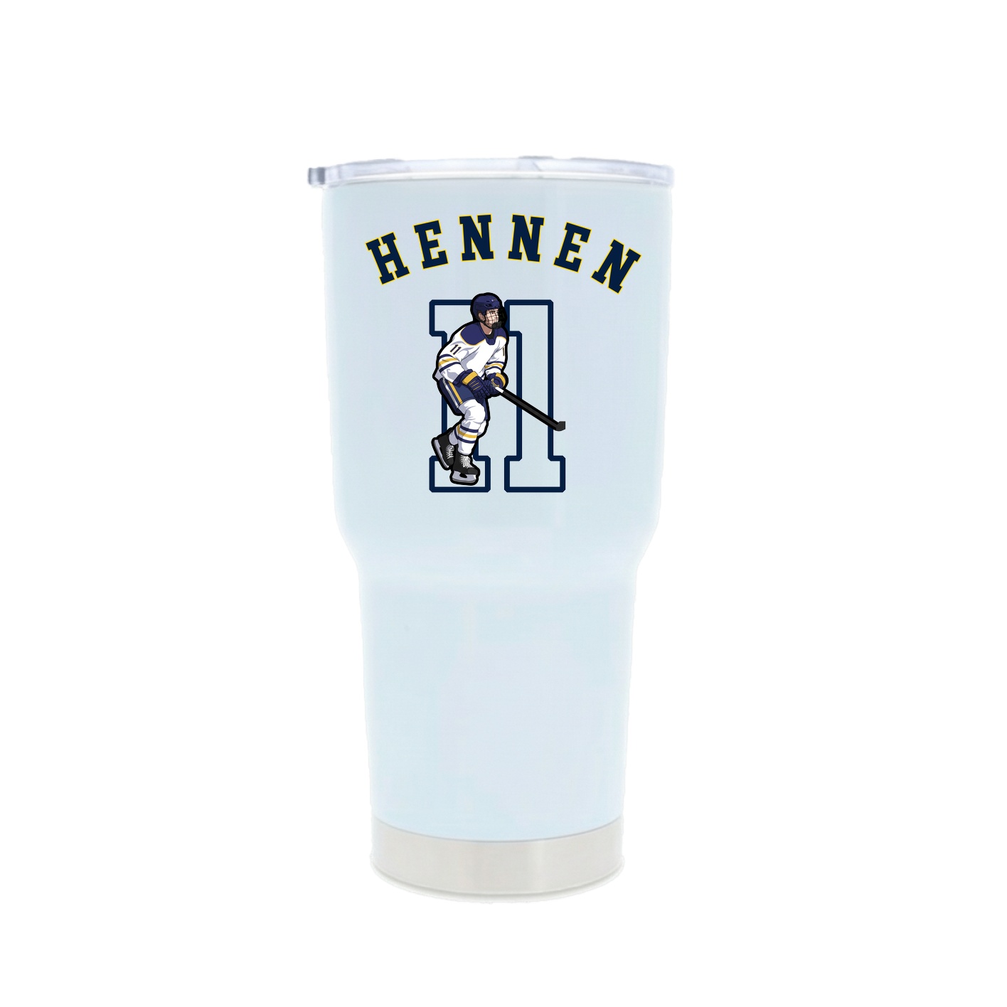 30oz Stainless Steel Tumbler — Shirsey Arch in White