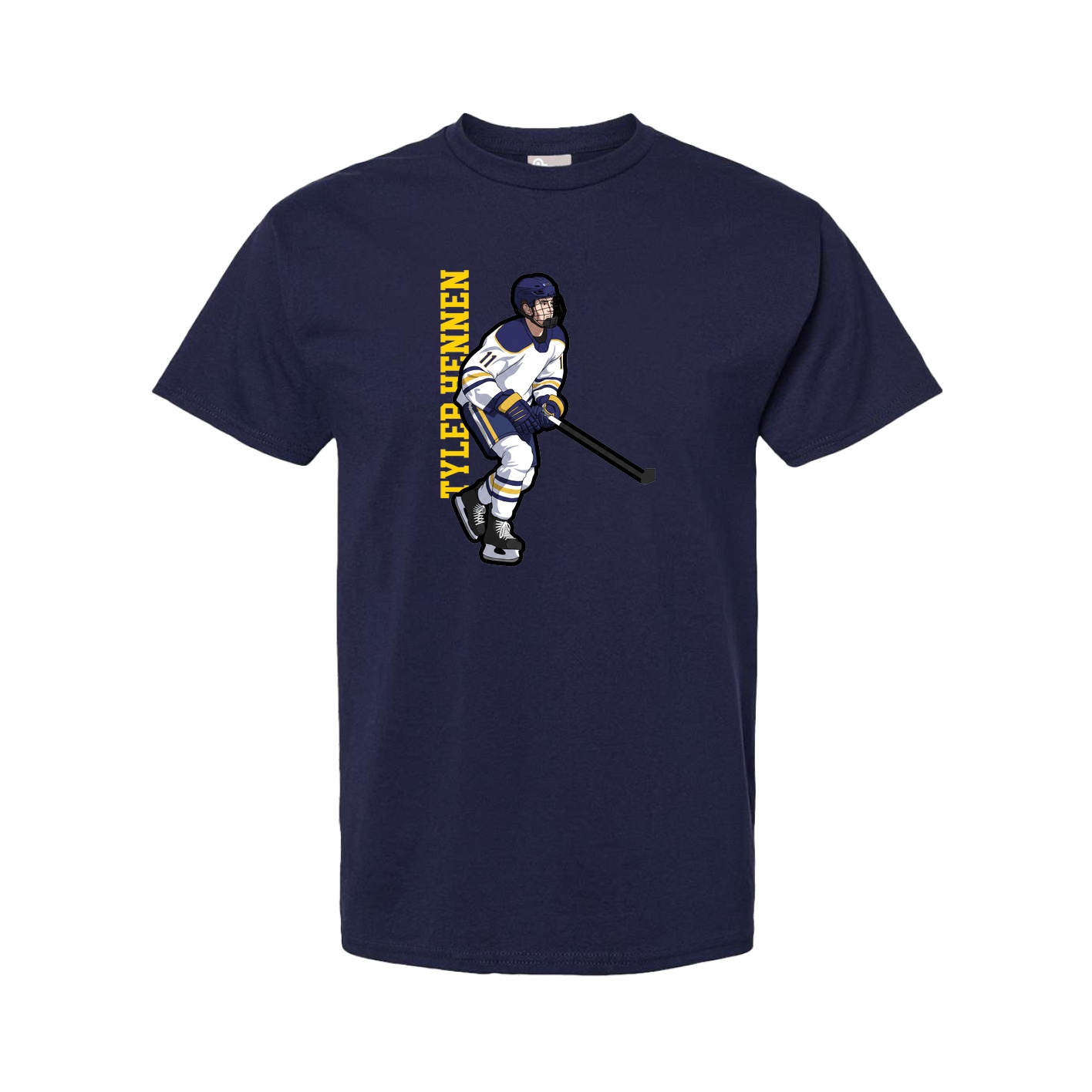 Youth Tee — Name Vertical in Navy