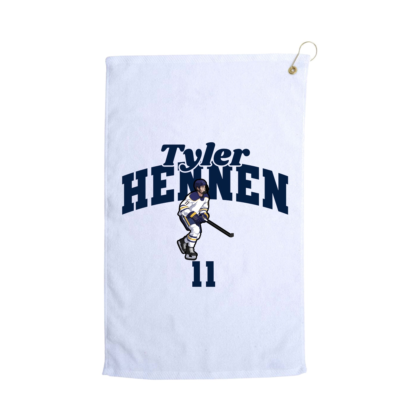 Golf Towel — Signature Arch in White