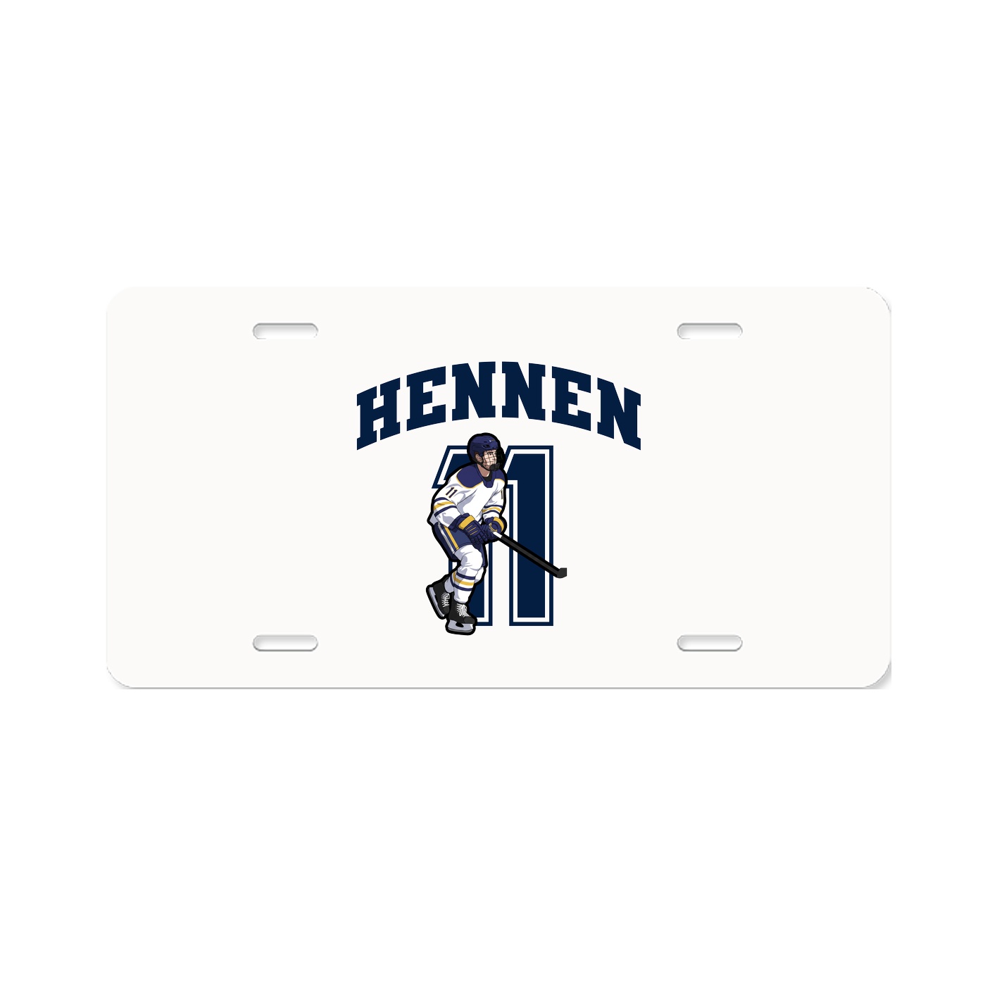 License Plate — Number in Classic