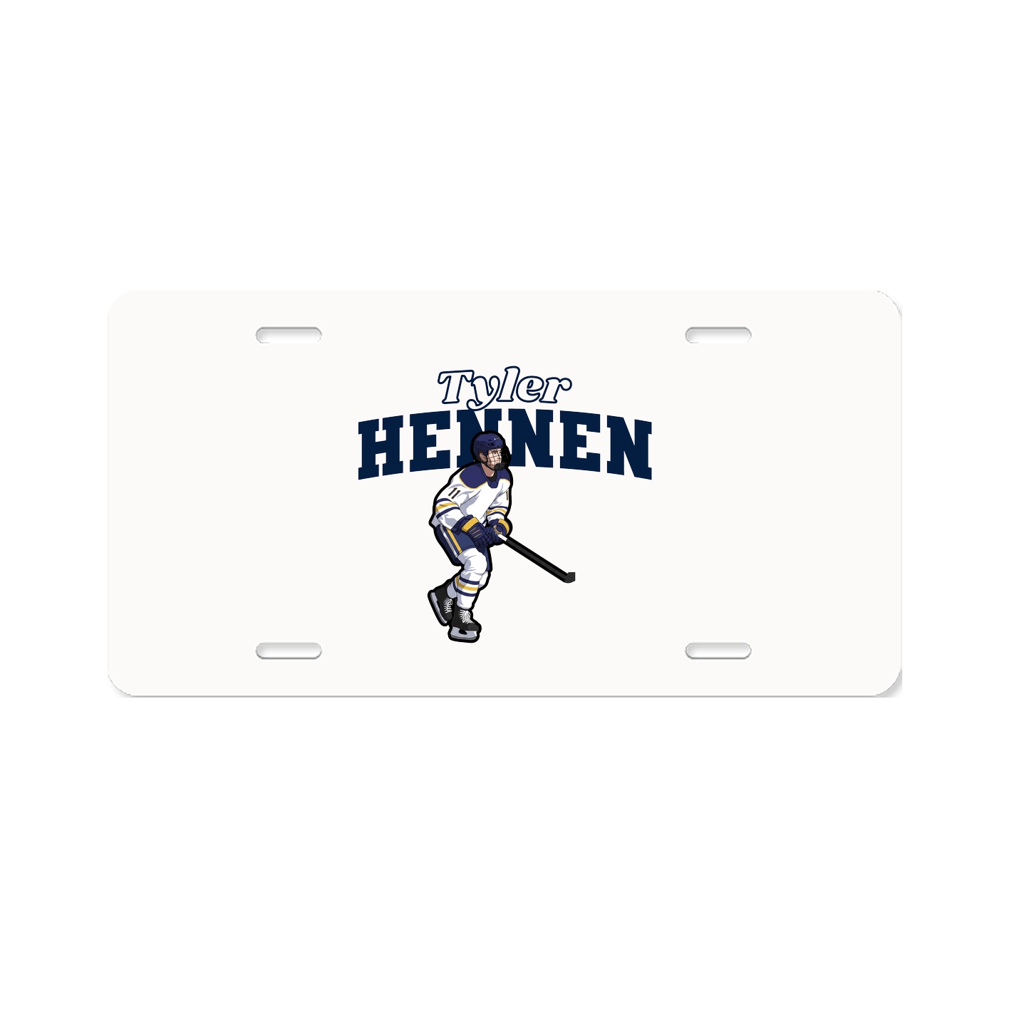 License Plate — Name Arch in Classic