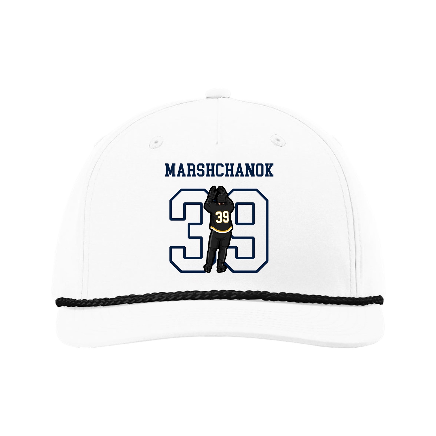Five-Panel Classic Rope Cap — Shirsey in White