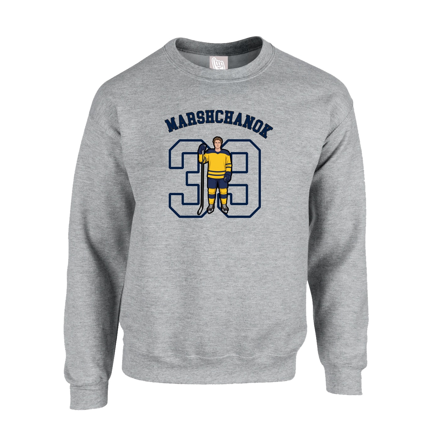 Fleece Crew — Shirsey Arch in Grey