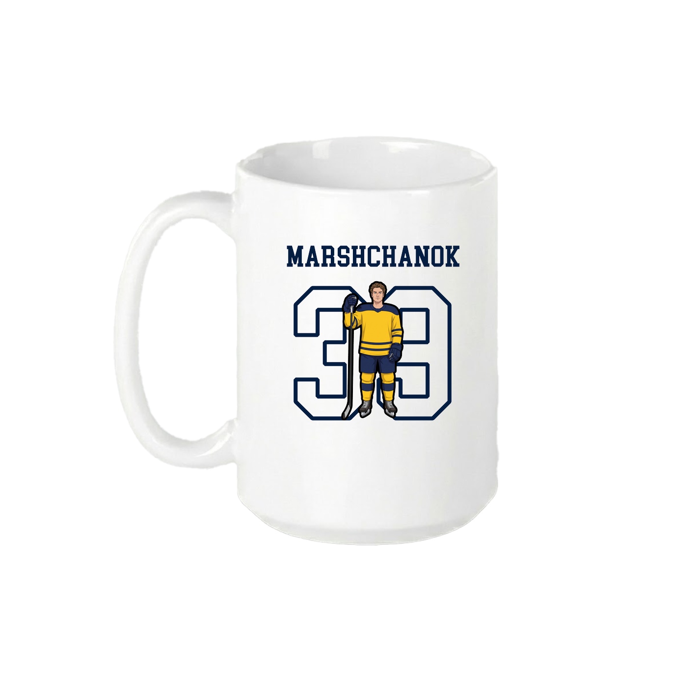 15oz Coffee Mug — Shirsey in White