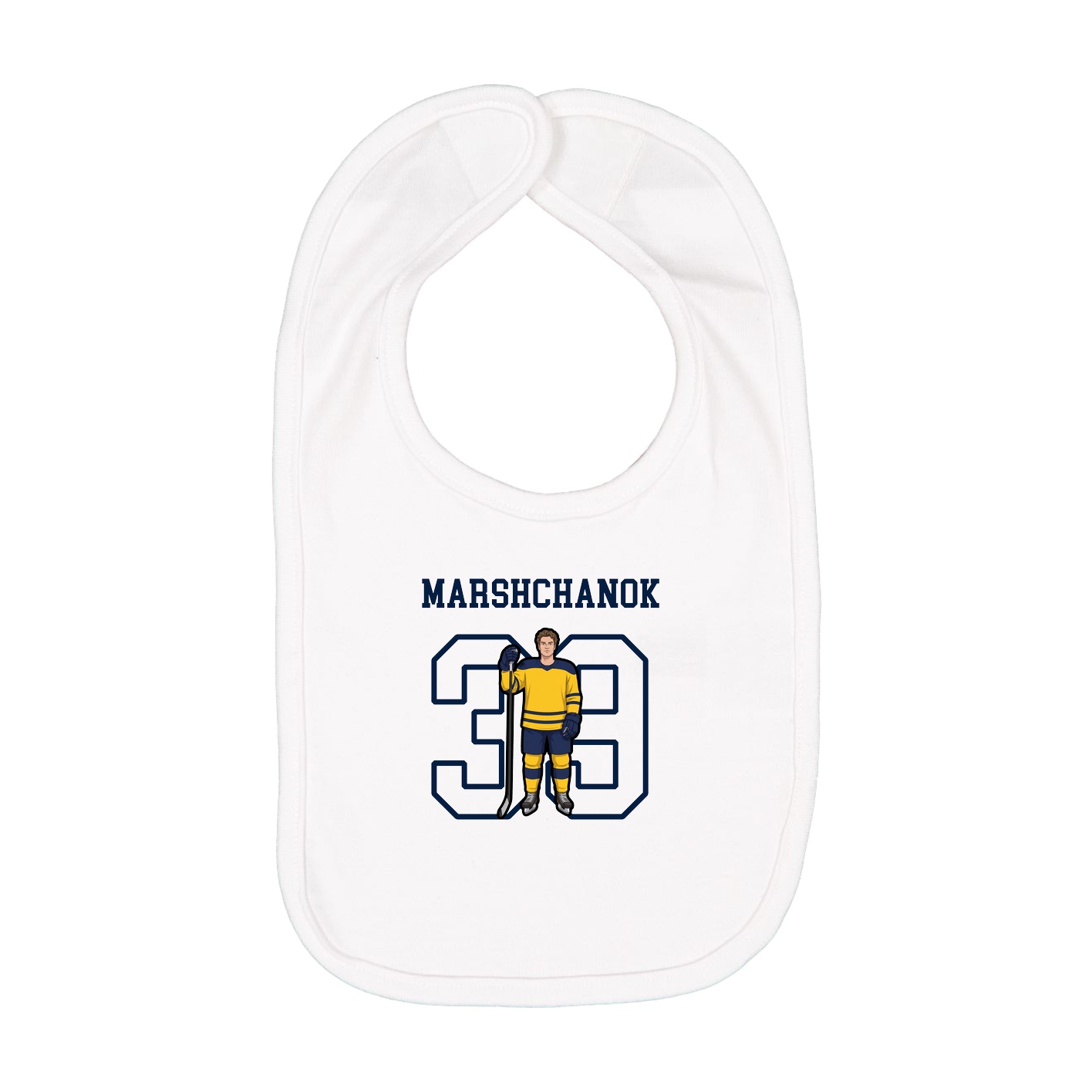 Infant Bib — Shirsey in White