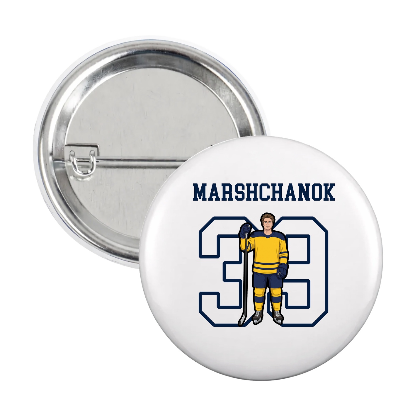 Game Day Button — Shirsey in White
