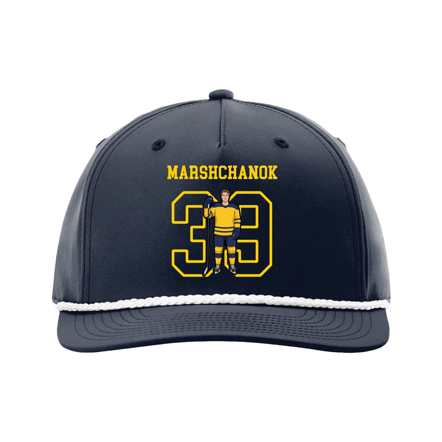 Five-Panel Classic Rope Cap — Shirsey in Navy
