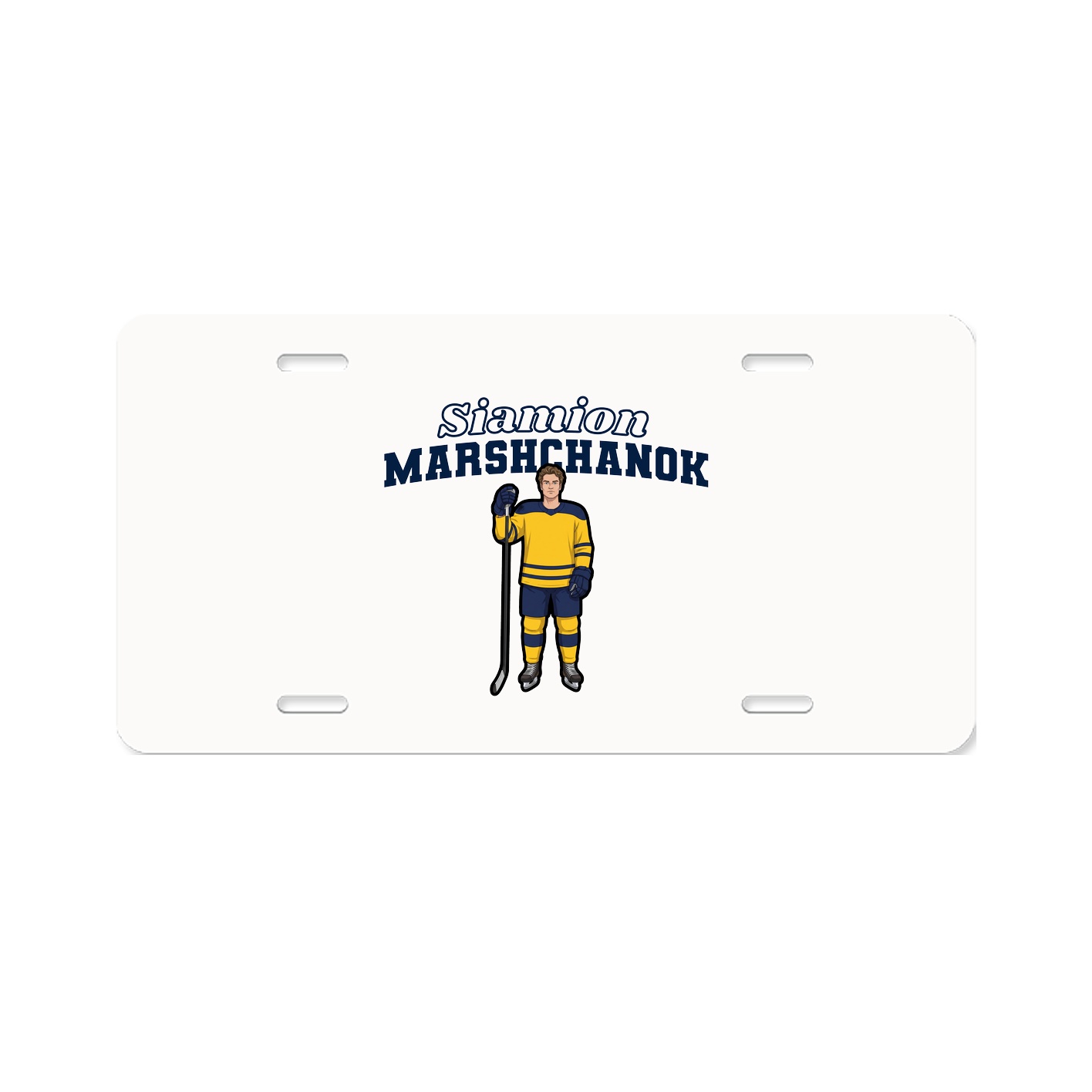 License Plate — Name Arch in Classic